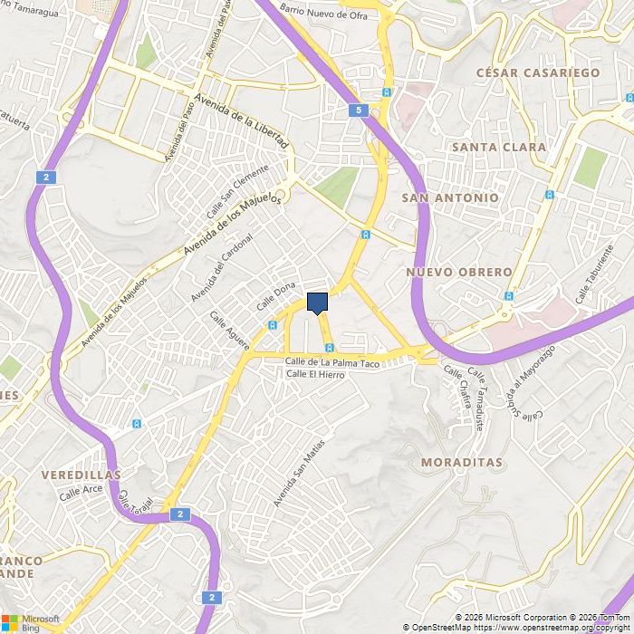 Map of Santa Cruz de Tenerife, Calle Las Industrias, 14, Taco,, España, Spain