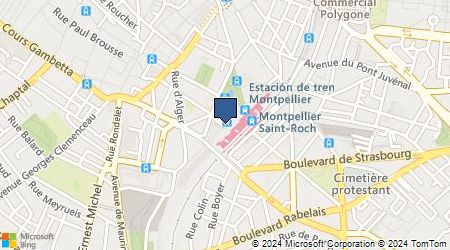Plan d'accès au taxi Taxis Radio Artisans Montpellier