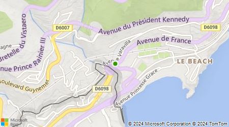 Plan d'accès au taxi Taxis de Roquebrune