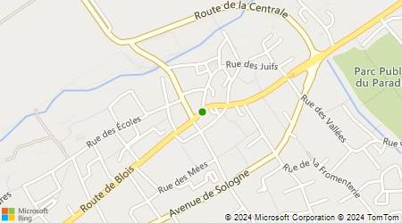 Plan d'accès au taxi Taxi Saint Laurent Nouan
