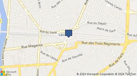 Plan d'accès au taxi Taxis Lavallois