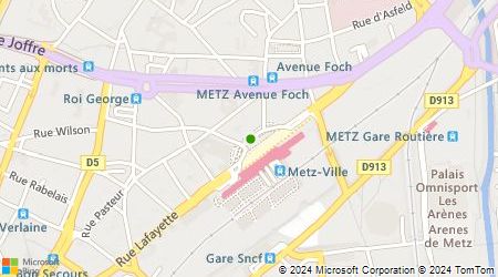Plan d'accès au taxi Taxi de Metz