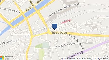 Plan d'accès au taxi Abbeilles Taxi-Caen