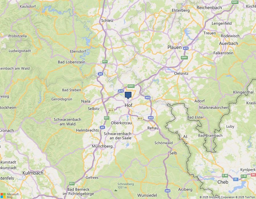 Map of Schleizer Straße 101, Hof, Sachsen, 95028 Germany