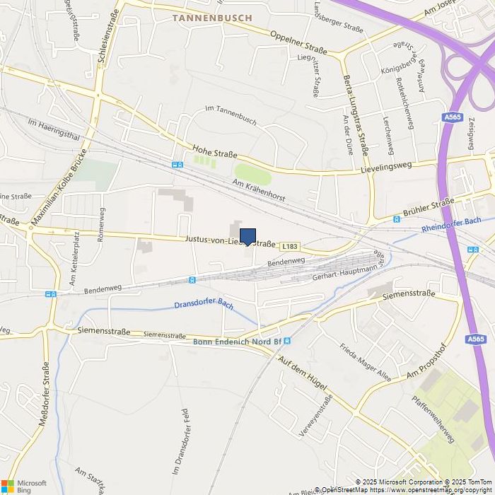 Map of Christian-Lassen-Straße 1, Bonn, 53117 Germany