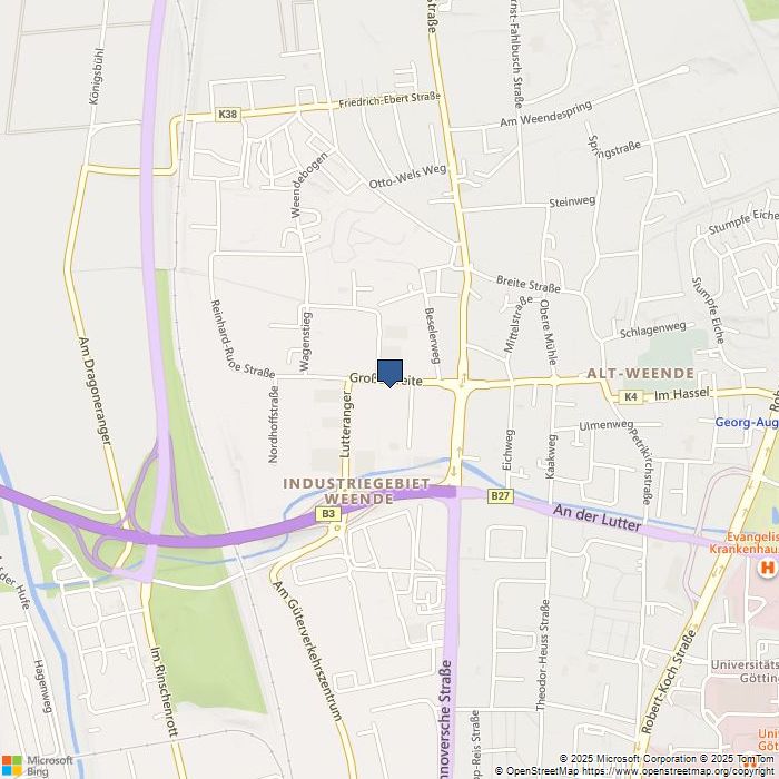 Map of Grosse Breite 3, Göttingen, 37077 Germany