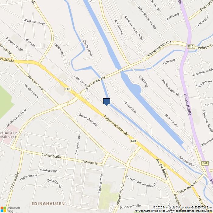 Map of Pagenstecherstrasse 74, Osnabrück, 49090 Germany