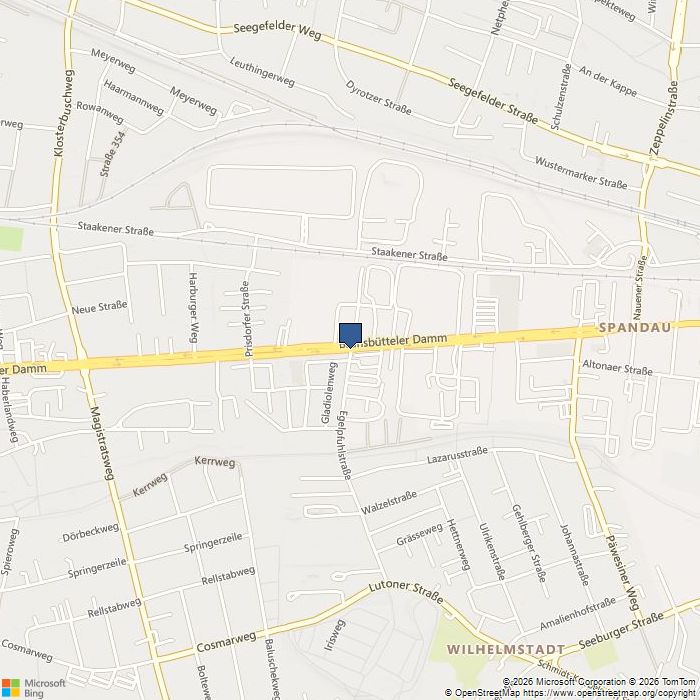 Map of Brunsbütteler Damm 192, Berlin, Charlottenburg, 13581 Germany