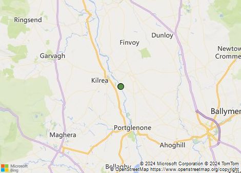 kilrea map bank east woods bann south directions