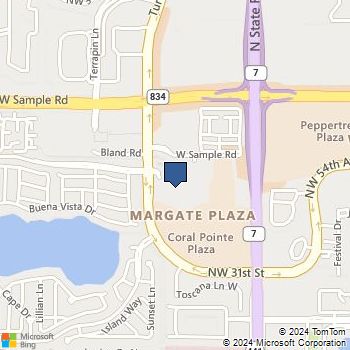 Map of Best Buy at 3300 NW 62nd Ave, Margate, FL 33063