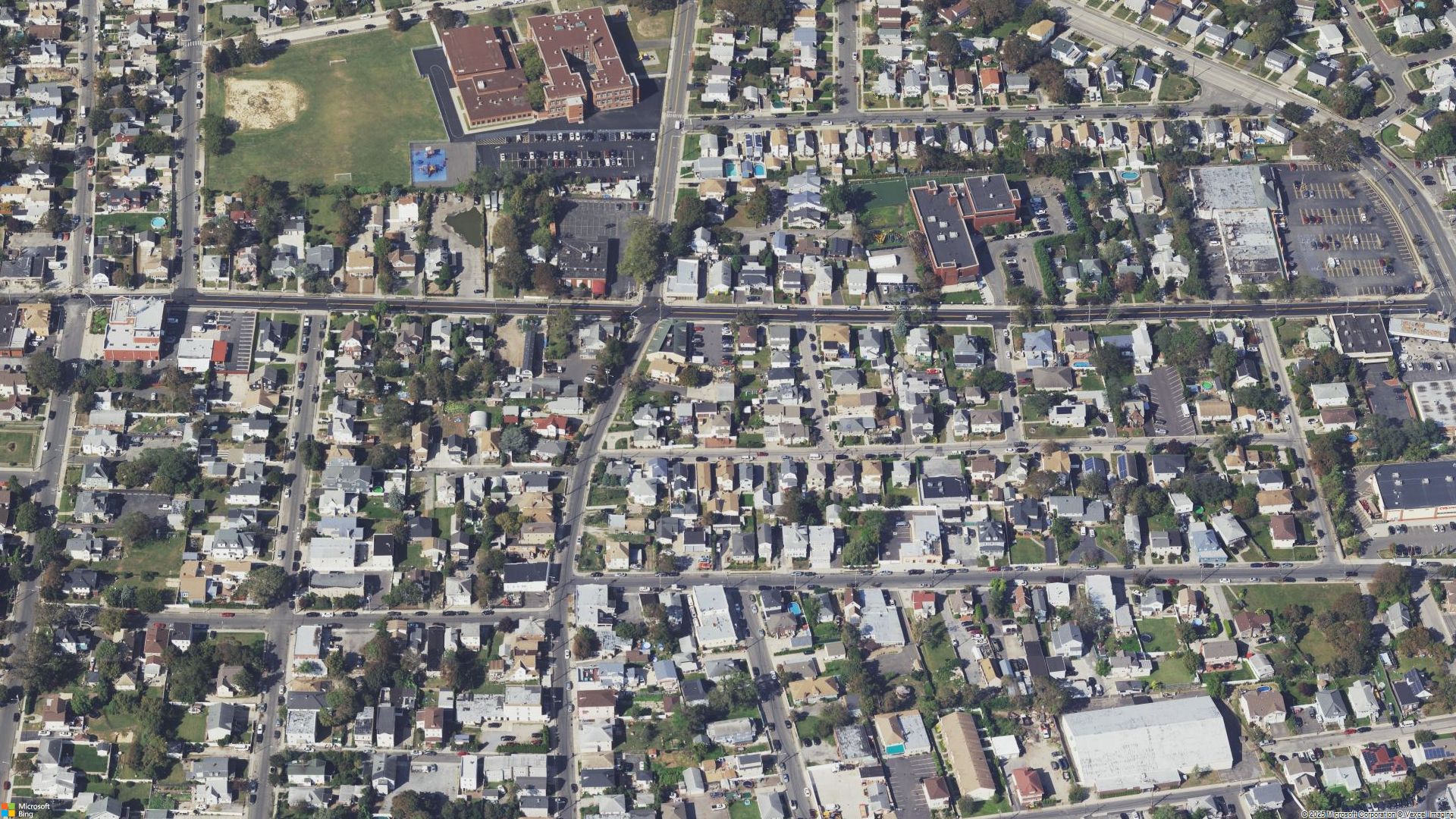 Overhead image of Inwood, NY.