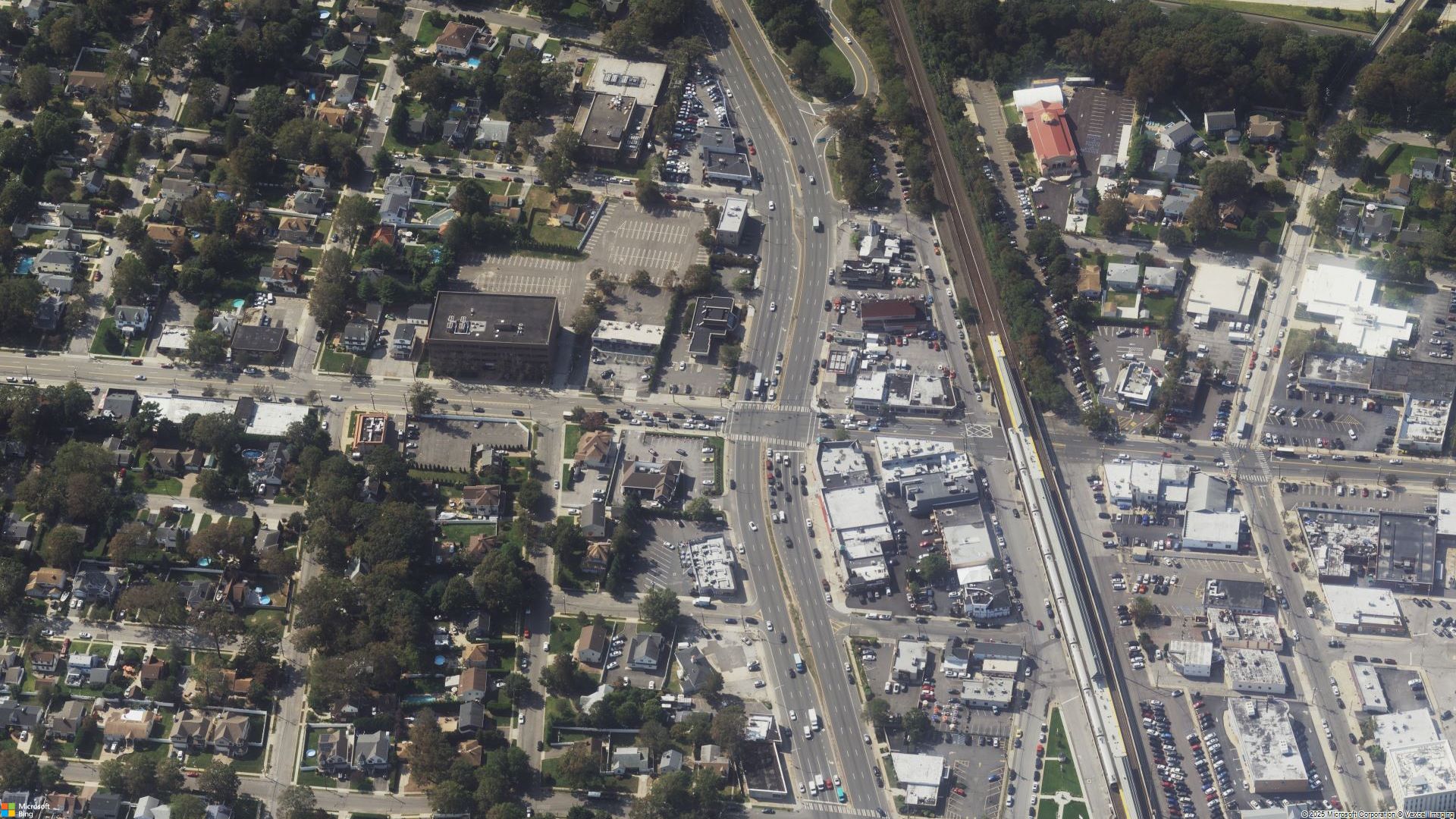 Overhead image of Wantagh, NY.