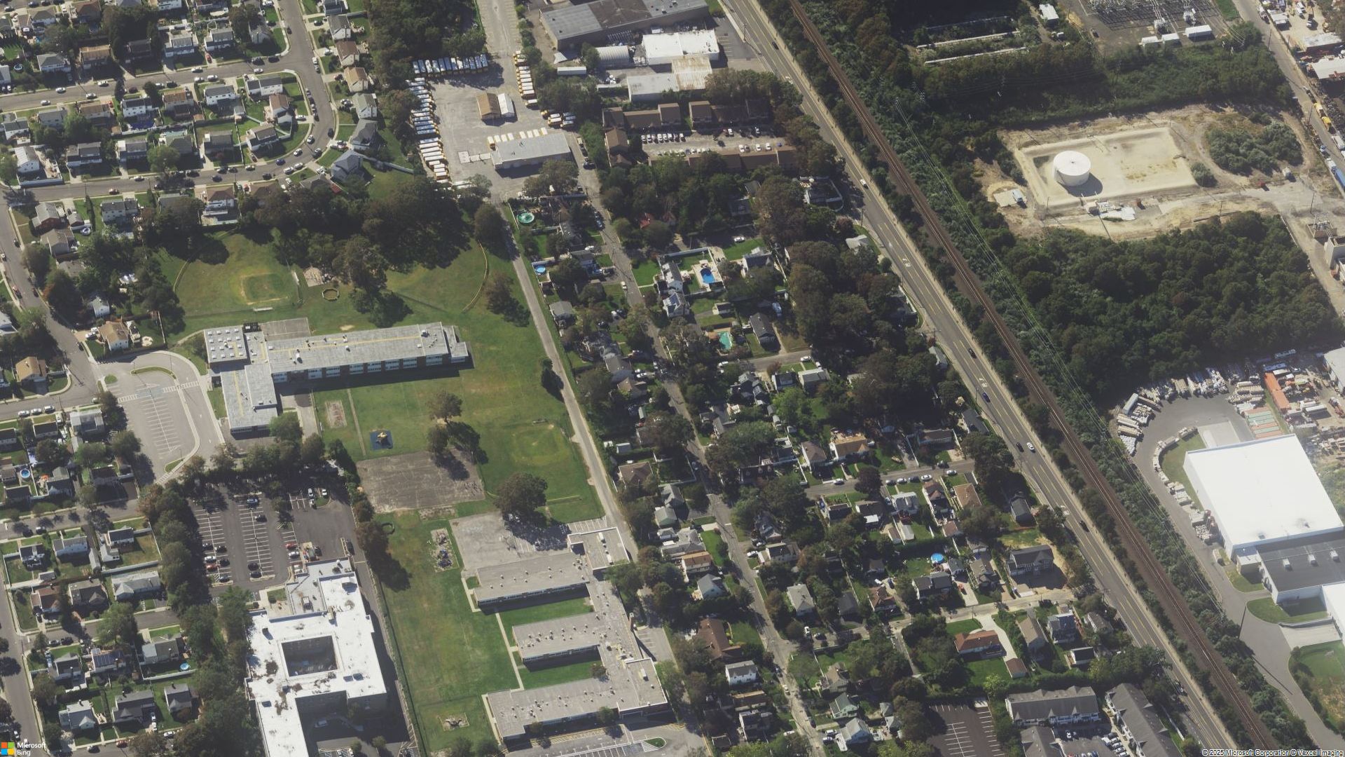 Overhead image of Babylon, NY.