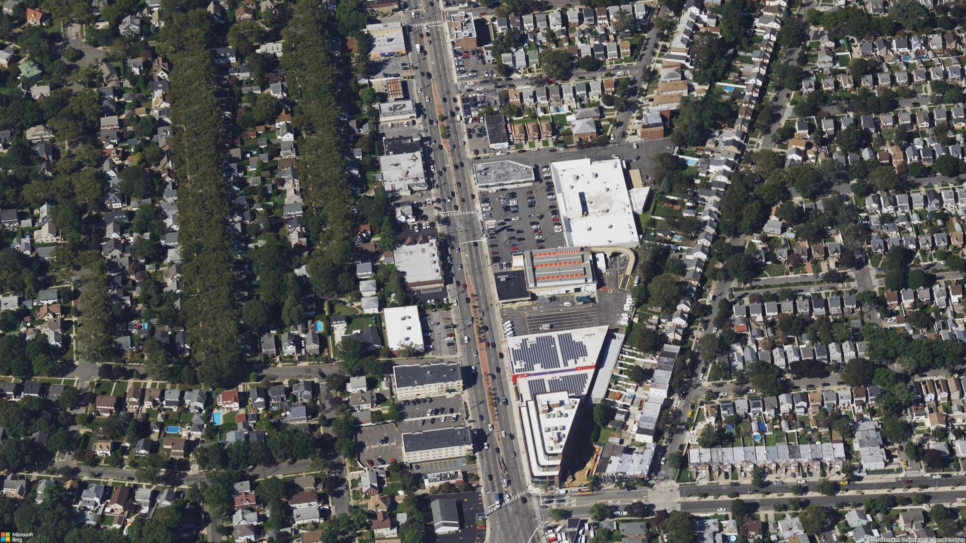 Overhead image of Jericho, NY.