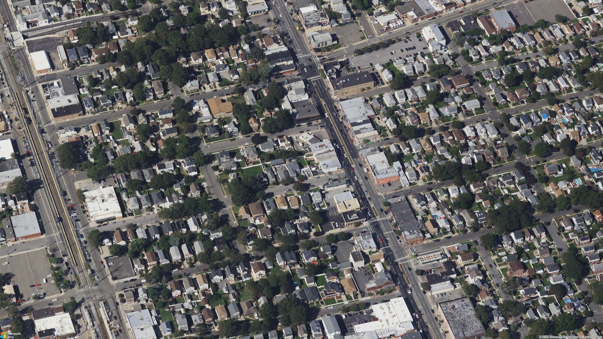 Overhead image of New Hyde Park, NY.