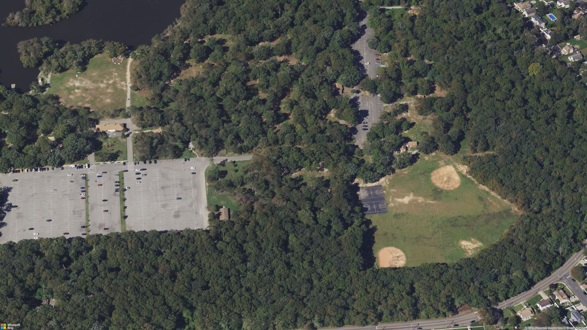 Overhead image of Wyandanch, NY.