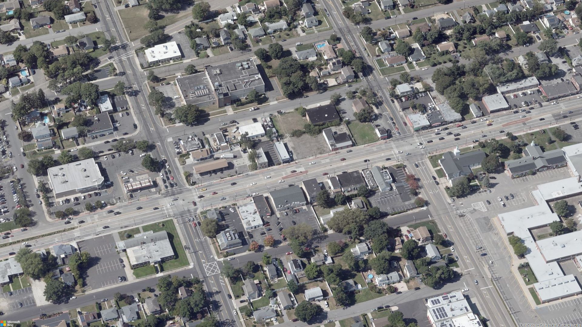 Overhead image of Deer Park, NY.
