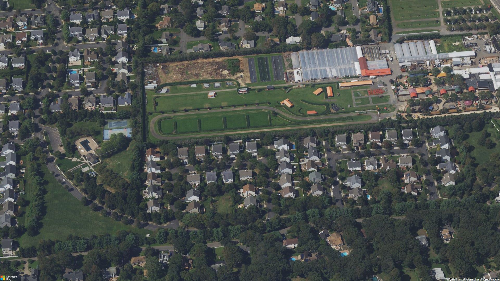 Overhead image of Old Bethpage, NY.