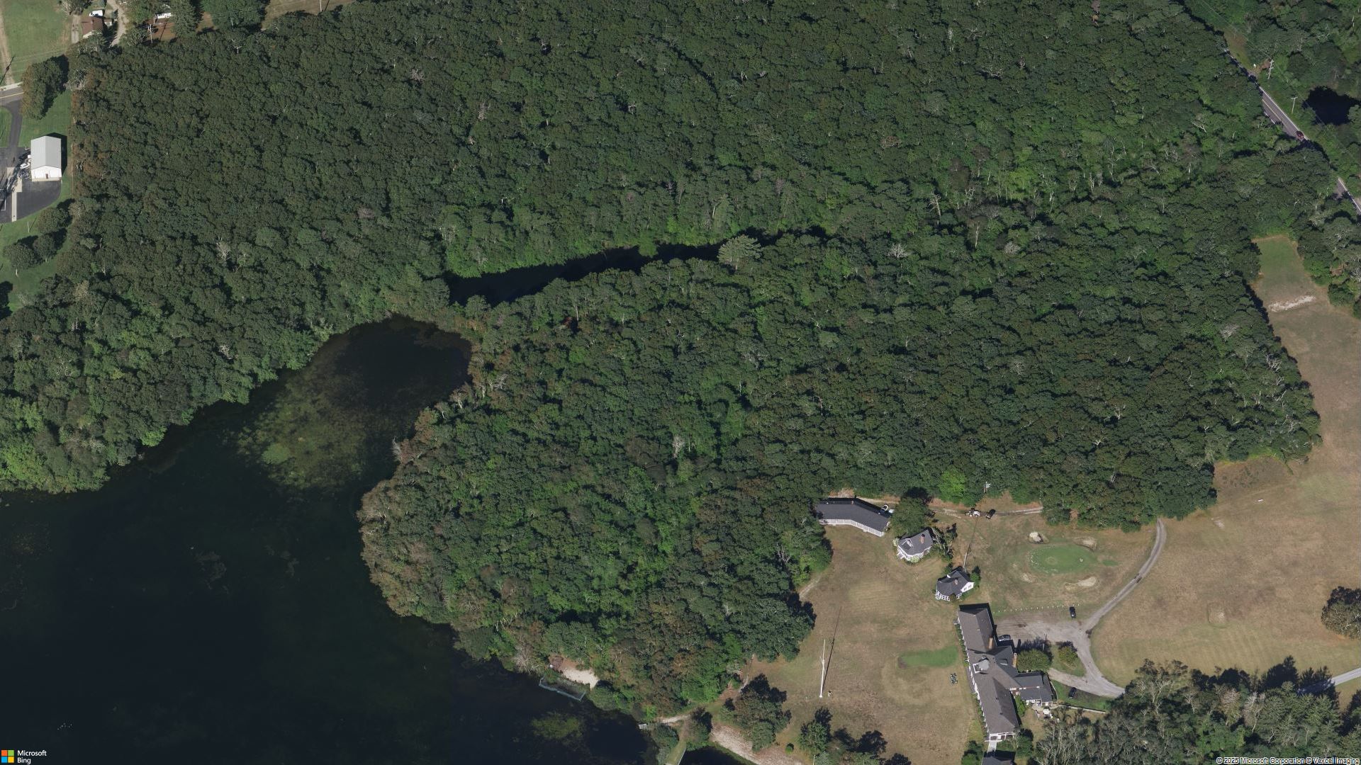 Overhead image of Eastport, NY.