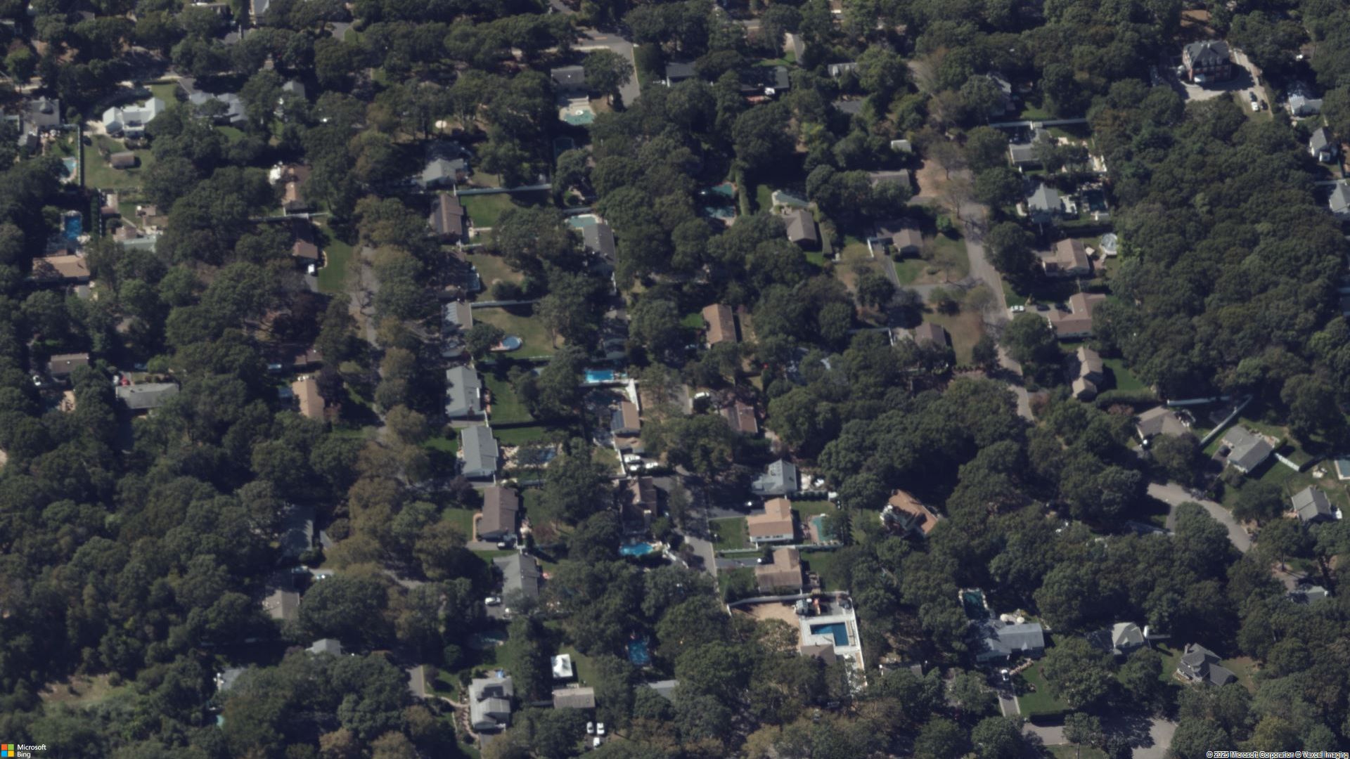 Overhead image of Nesconset, NY.
