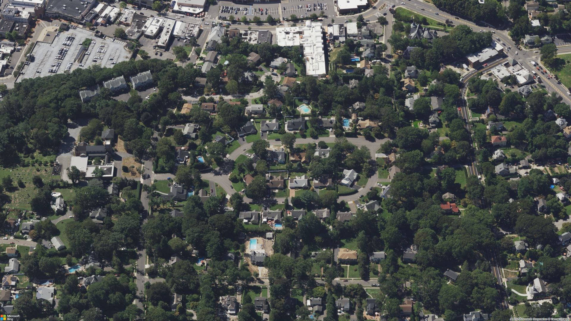 Overhead image of Glen Cove, NY.