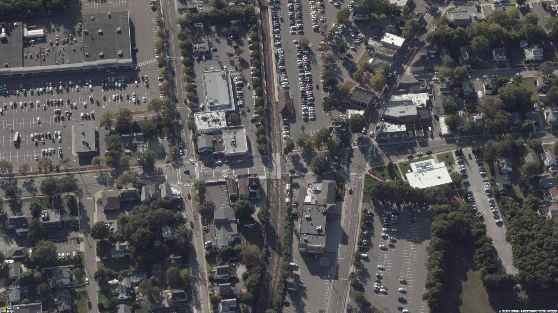 Overhead image of Kings Park, NY.