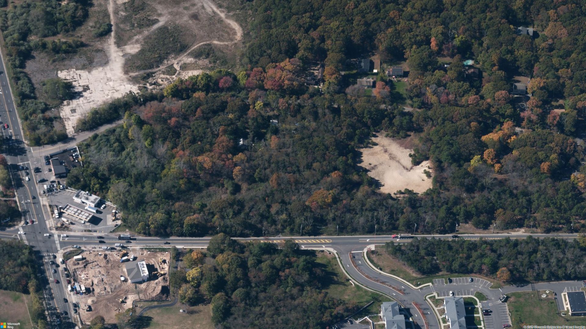 Overhead image of Middle Island, NY.