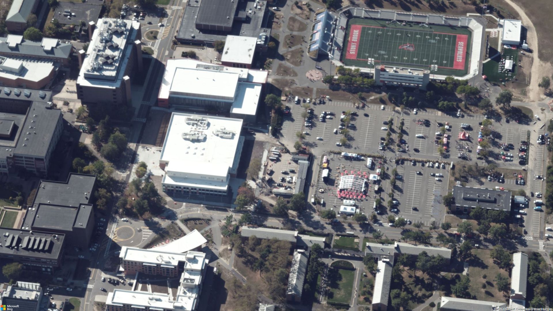 Overhead image of Stony Brook, NY.
