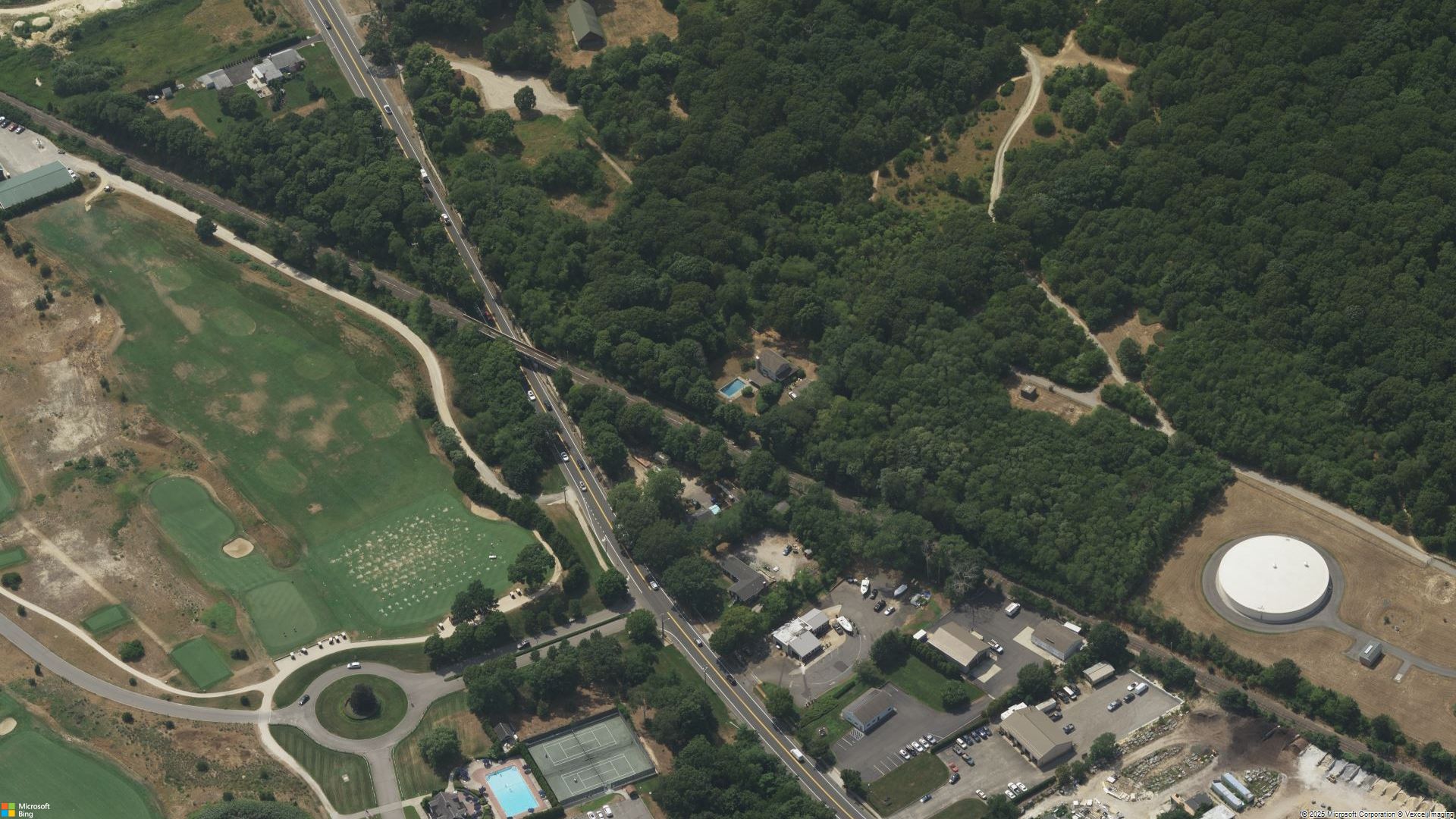Overhead image of Laurel, NY.