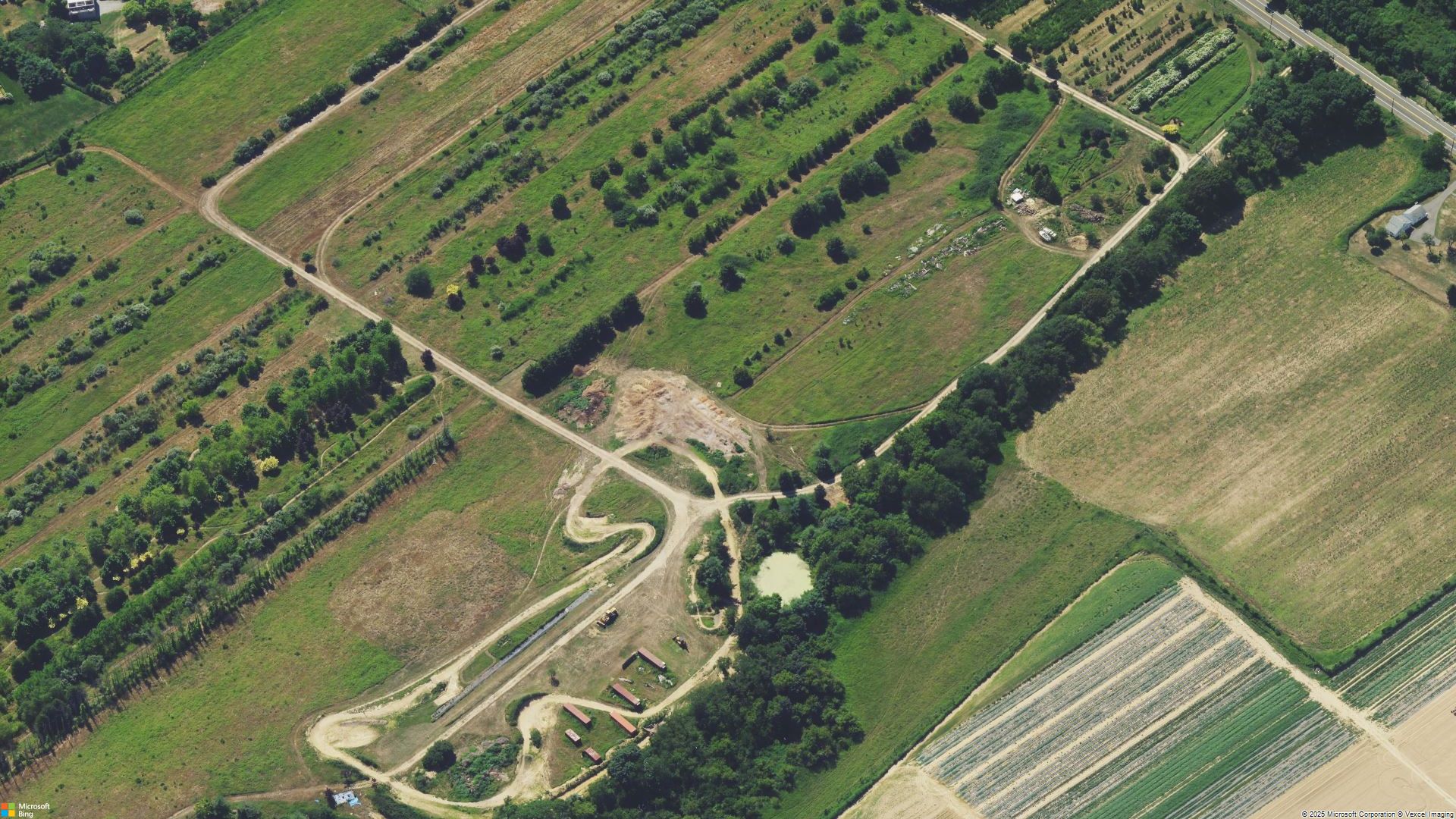 Overhead image of Orient, NY.