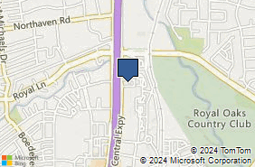 Bing Map of 10830 N Central Expy Ste 355 Dallas, TX 75231