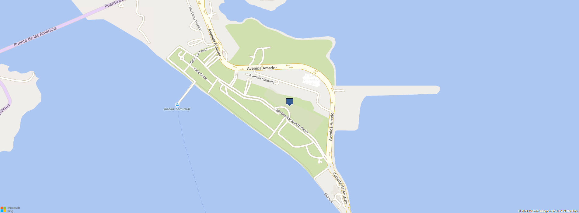 Bing Map of Panama Convention Center
