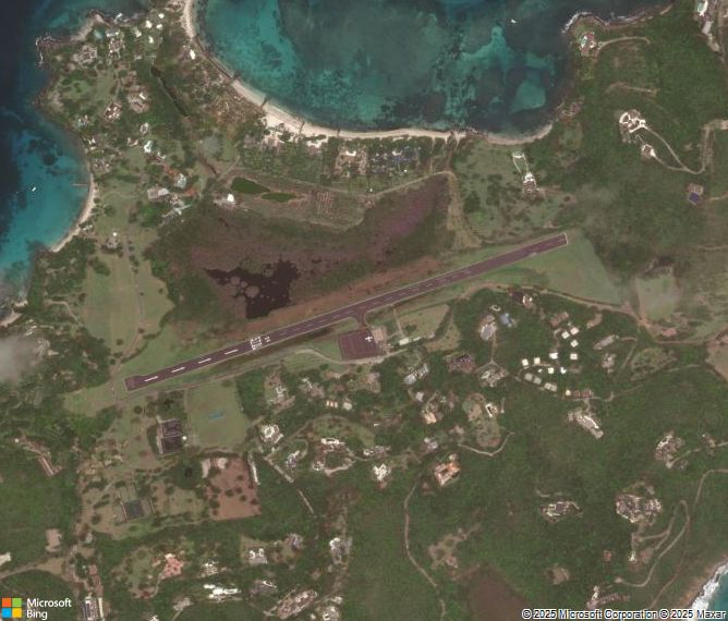 Взлётно-посадочная полоса Mustique Airport