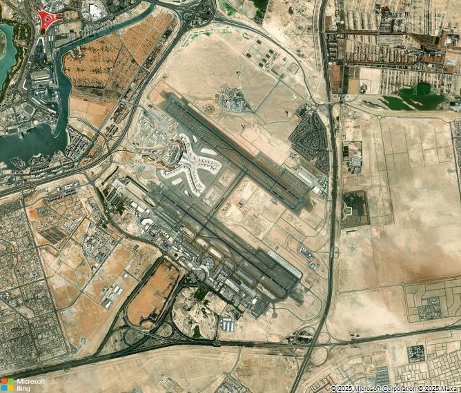 Взлётно-посадочная полоса Abu Dhabi Zayed International Airport