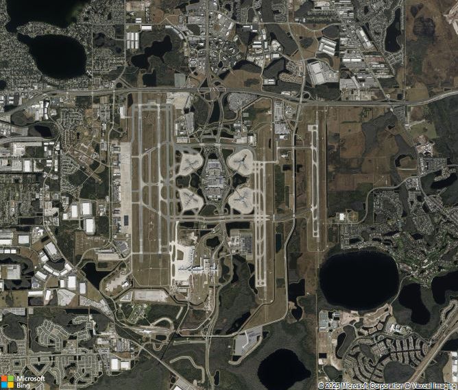 Взлётно-посадочная полоса Orlando International Airport