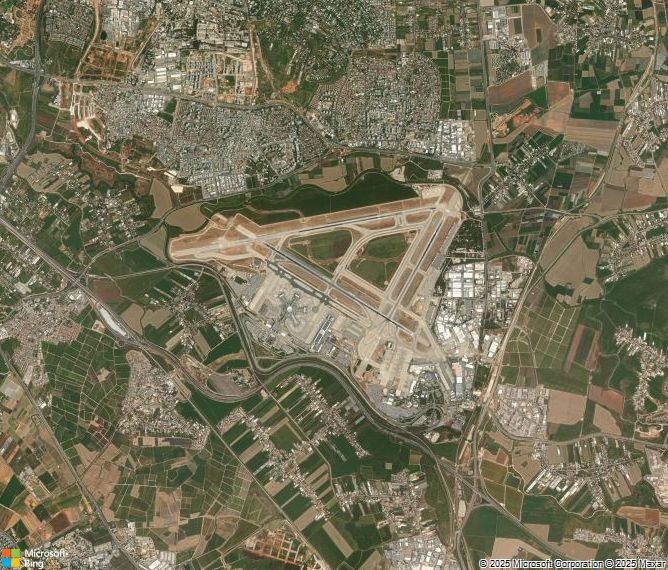 Взлётно-посадочная полоса Tel Aviv Ben Gurion International Airport