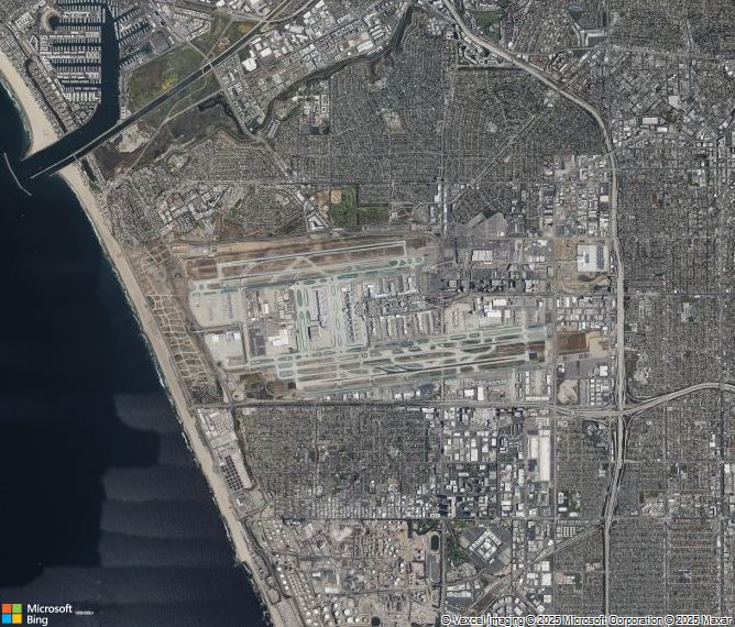 Взлётно-посадочная полоса Los Angeles International Airport