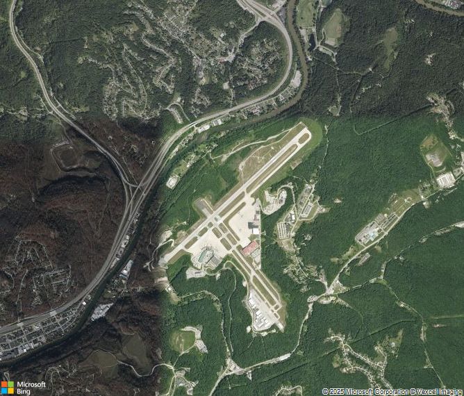 Взлётно-посадочная полоса Charleston West Virginia International Yeager Airport