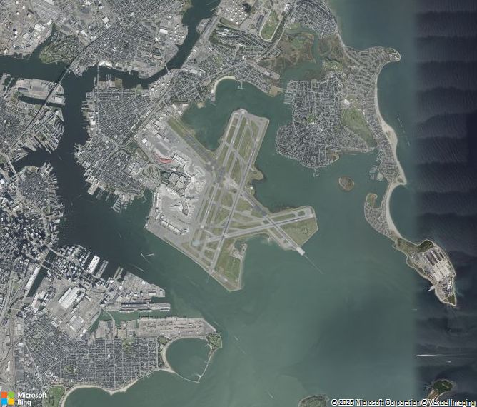 Взлётно-посадочная полоса Boston Logan International Airport