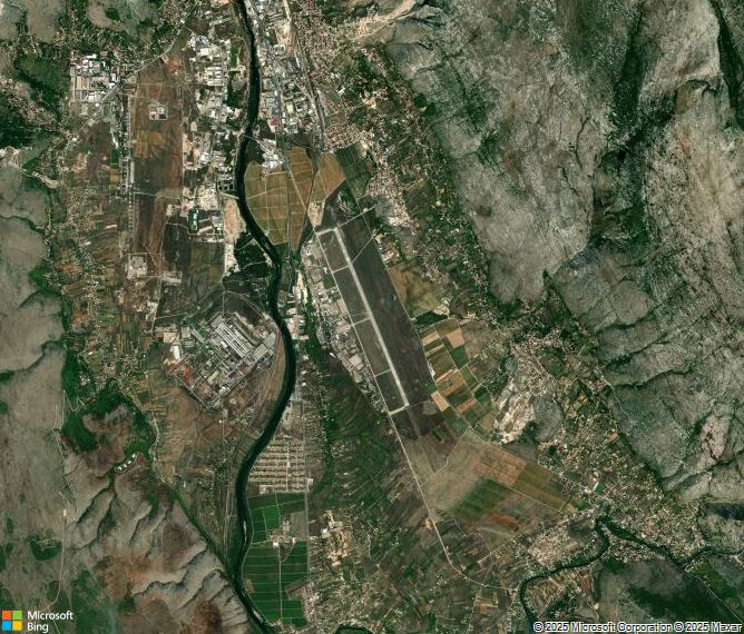 Взлётно-посадочная полоса Mostar International Airport