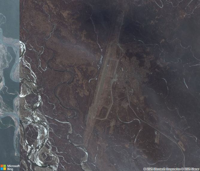 Взлётно-посадочная полоса Okhotsk Airport