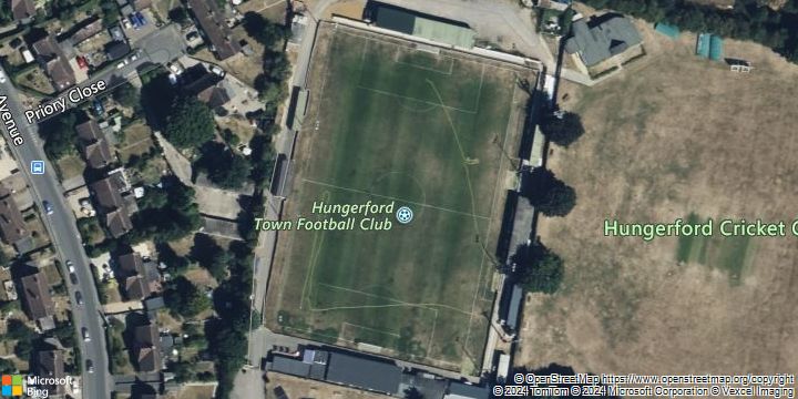 An aerial photograph of Town Ground in , .