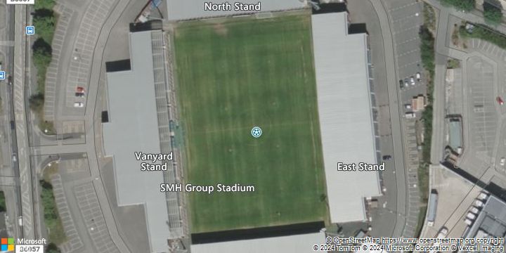 An aerial photograph of Technique Stadium in , .