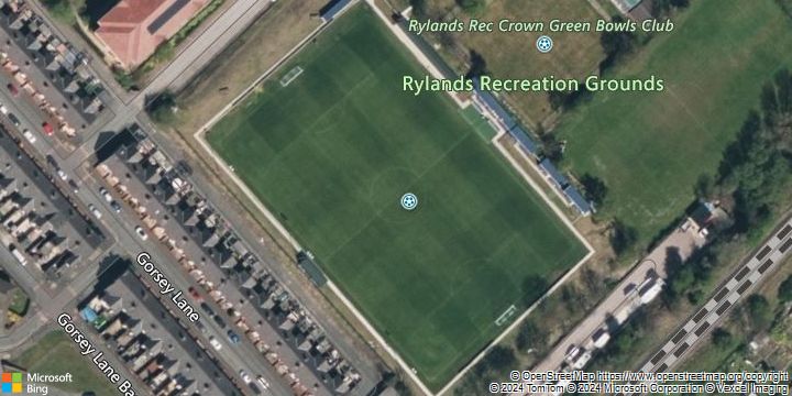 An aerial photograph of Rylands Recreation Club in , .
