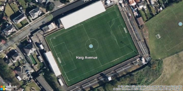 An aerial photograph of Haig Avenue in , .
