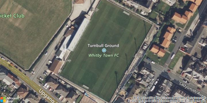 An aerial photograph of Turnbull Ground in , .