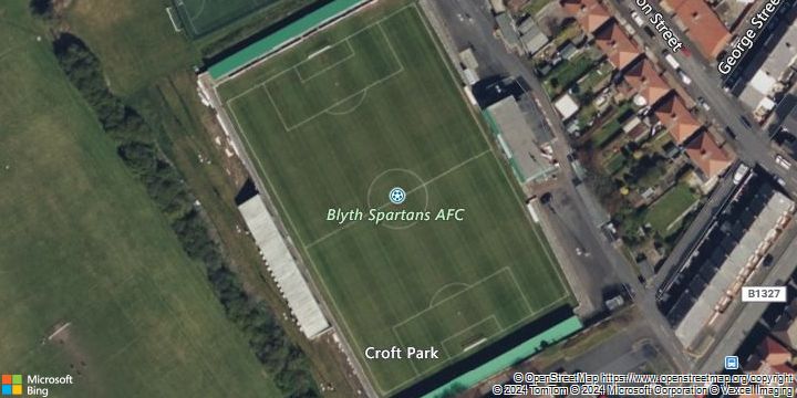 An aerial photograph of Croft Park in , .