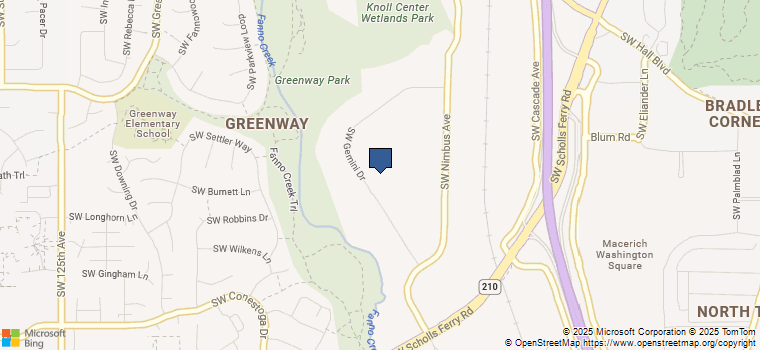 Map of 9450 SW Gemini Dr, PMB 36868, Beaverton, OR 97008-7105, US