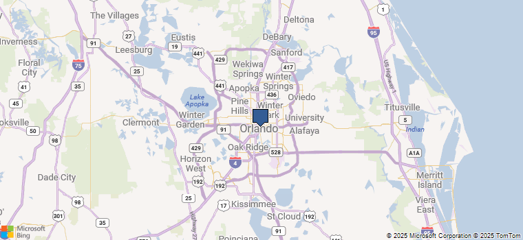 Map of  Orlando, FL  US