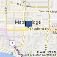 Map Maple Ridge, BC V2X2T8, Canada